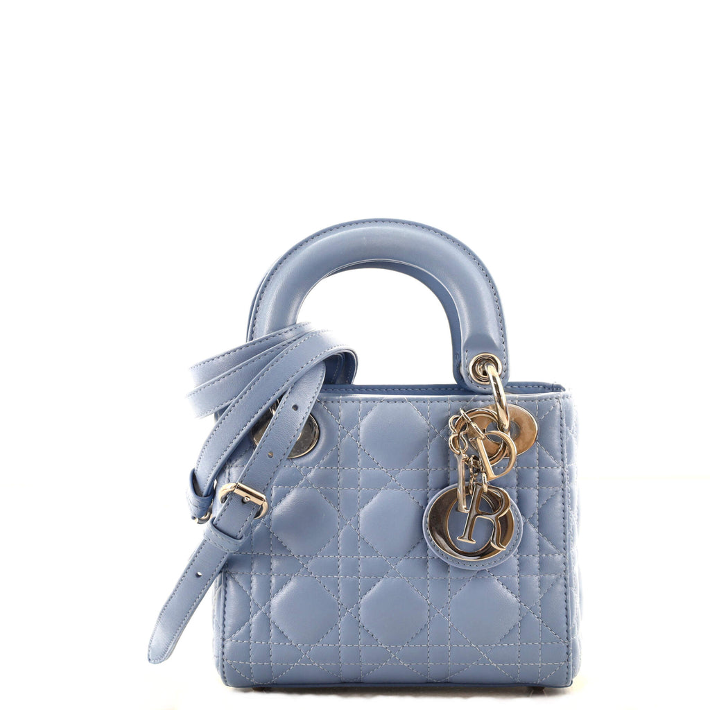 Miss Dior Mini Bag Cloud Blue Cannage Lambskin