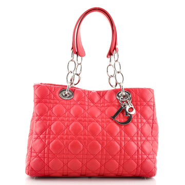 Christian Dior Soft Shopping Tote Cannage Quilt Lambskin Small