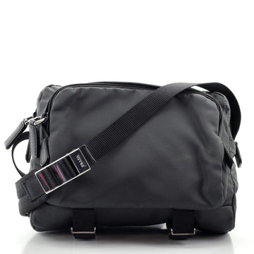 Prada Technical Zip Crossbody Bag Tessuto Small