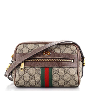 Gucci Ophidia Shoulder Bag GG Coated Canvas Mini