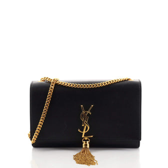 Saint Laurent Classic Monogram Tassel Crossbody Bag Leather Medium
