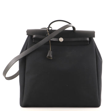 Hermes Herbag Toile and Leather GM