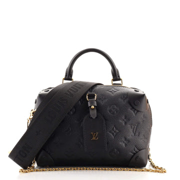 Louis Vuitton Petite Malle Souple Handbag Monogram Empreinte Leather