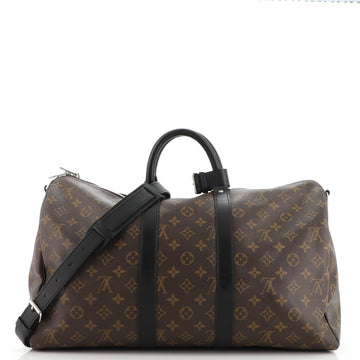 Louis Vuitton Keepall Bandouliere Bag Macassar Monogram Canvas 45