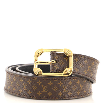 Louis Vuitton Malletier Belt Monogram Canvas Thin