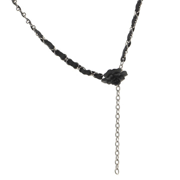 Chanel Camellia Chain Belt Plated Metal with Grosgrain and Metal