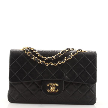 Chanel Vintage Classic Double Flap Bag Quilted Lambskin Small