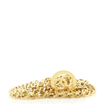 Chanel CC Circle Double Chain Belt Metal