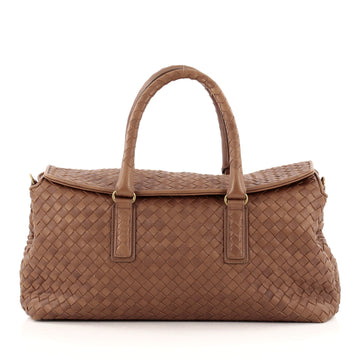 Bottega Veneta Top Flap Convertible Duffle Intrecciato Nappa Large