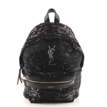 Saint Laurent City Backpack Sequins Mini