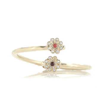 Chanel Upper Arm Cuff Bracelet Metal with Enamel and Crystals