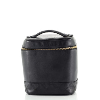 Chanel Vintage Cosmetic Case Lambskin Tall