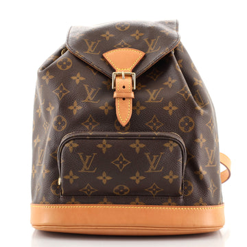 Louis Vuitton Vintage Montsouris Backpack Monogram Canvas MM