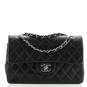 Chanel Vintage Classic Double Flap Bag Quilted Lambskin Small