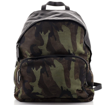 Prada Front Pocket Backpack Printed Tessuto Medium