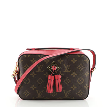 Louis Vuitton Saintonge Handbag Monogram Canvas with Leather
