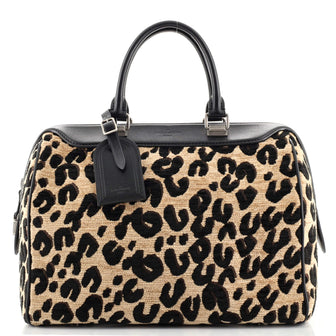 Louis Vuitton Speedy Handbag Limited Edition Stephen Sprouse Leopard Chenille