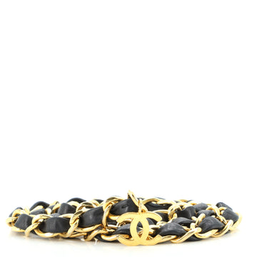 Chanel Vintage CC Chain Belt Metal and Leather