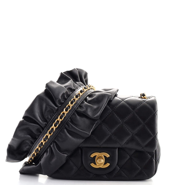 Romance Square Flap Bag Quilted Lambskin Mini