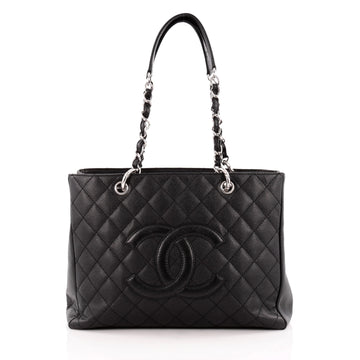Chanel Grand Shopping Tote Quilted Caviar