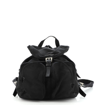 Prada Double Front Pocket Backpack Tessuto Medium