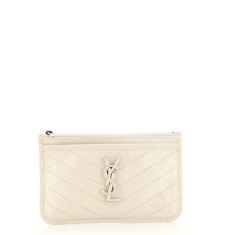 Saint Laurent Niki Bill Pouch Matelasse Chevron Leather