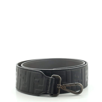Fendi Strap You Shoulder Strap Zucca Embossed Leather