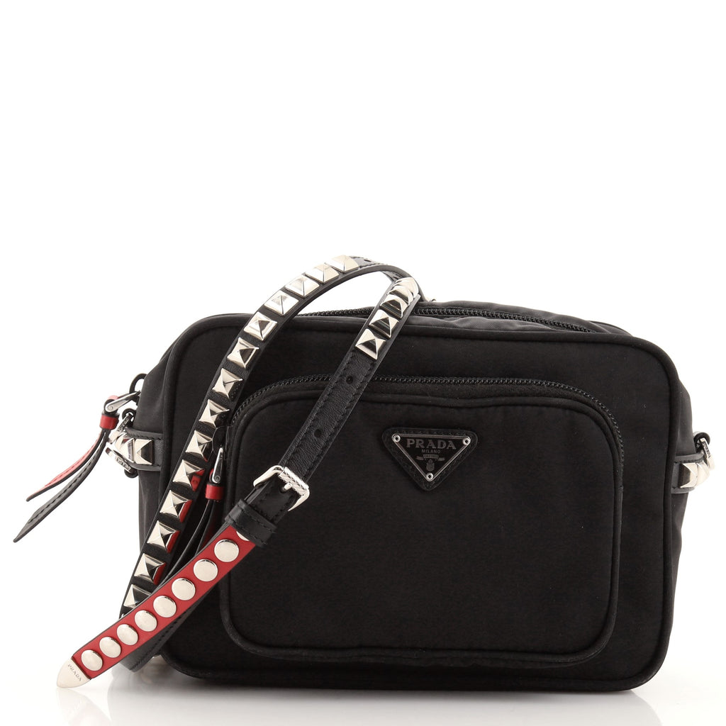 Prada Chain-Link Vela Nylon Micro Bag - Black Mini Bags, Handbags