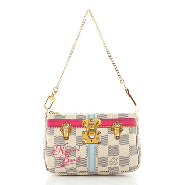 Louis Vuitton Pochette Accessoires Limited Edition Cities Damier Summer Trunks Mini