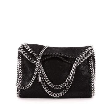 Stella McCartney Falabella Fold Over Crossbody Bag Shaggy Deer Mini