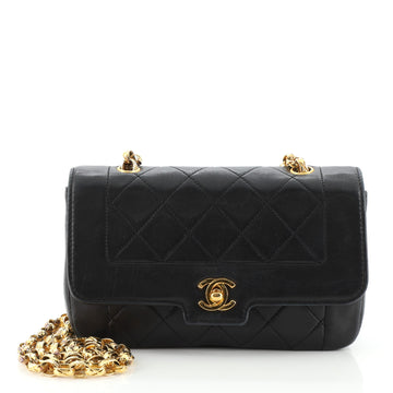 Chanel Vintage CC Chain Flap Bag Quilted Lambskin Mini