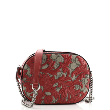 Gucci Chain Crossbody Bag Arabesque GG Coated Canvas Mini