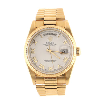 Rolex Oyster Perpetual President Day-Date Automatic Watch Yellow Gold 36