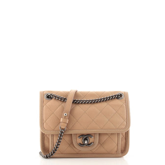 Chanel French Riviera Flap Bag Quilted Calfskin Mini