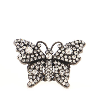 Gucci Butterfly Ring Crystal and Metal