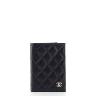 Chanel Passport Holder Quilted Caviar