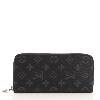 Louis Vuitton Zippy Wallet Monogram Eclipse Canvas Vertical