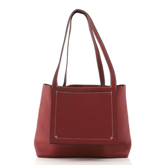 Hermes, Bags, Hermes Cabasellier Tote Clemence 3 Red
