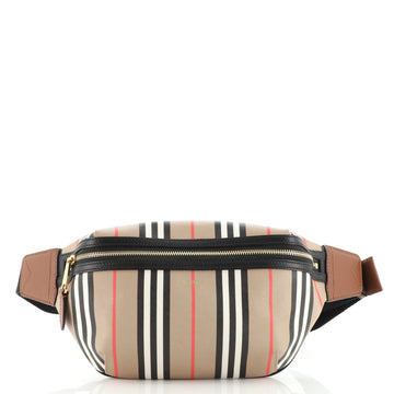 Burberry Sonny Waist Bag Icon Stripe E-Canvas Medium