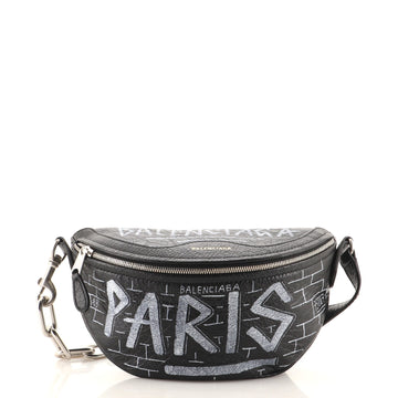 Balenciaga Graffiti Souvenir Belt Bag Leather XXS