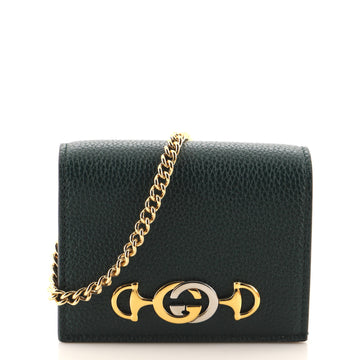 Gucci Zumi Chain Card Case Leather