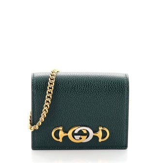 Gucci Zumi Chain Card Case Leather