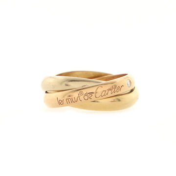 Cartier Les Must de Cartier 3 Diamond Trinity Ring 18K Tricolor Gold with Diamonds Medium