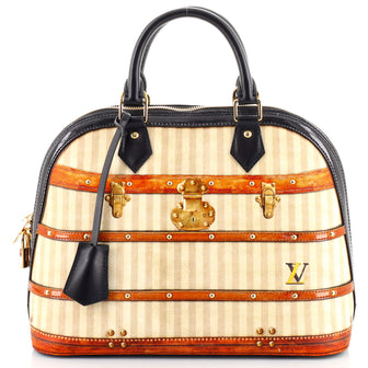 Louis Vuitton Alma Handbag Limited Edition Time Trunk Canvas PM