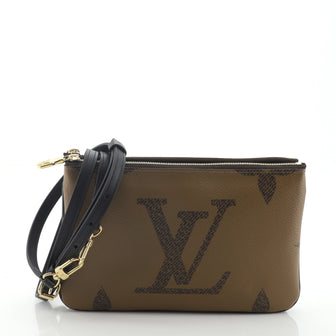 Louis Vuitton Double Zip Pochette Reverse Monogram Giant