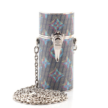 Louis Vuitton Lipstick Case on Chain Damier Monogram LV Pop Canvas