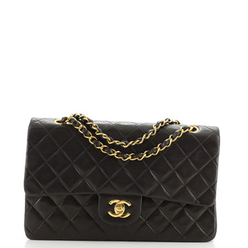Chanel Vintage Classic Double Flap Bag Quilted Lambskin Medium