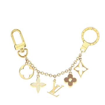 Louis Vuitton Fleur de Monogram Bag Charm and Key Holder Resin and Brass