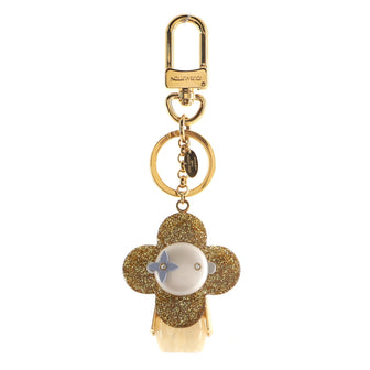 Louis Vuitton Vivienne Doudoune Bag Charm and Key Holder Marble and Glitter Plastic