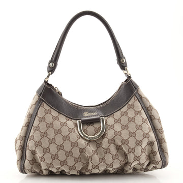 Gucci D Ring Hobo GG Canvas Small